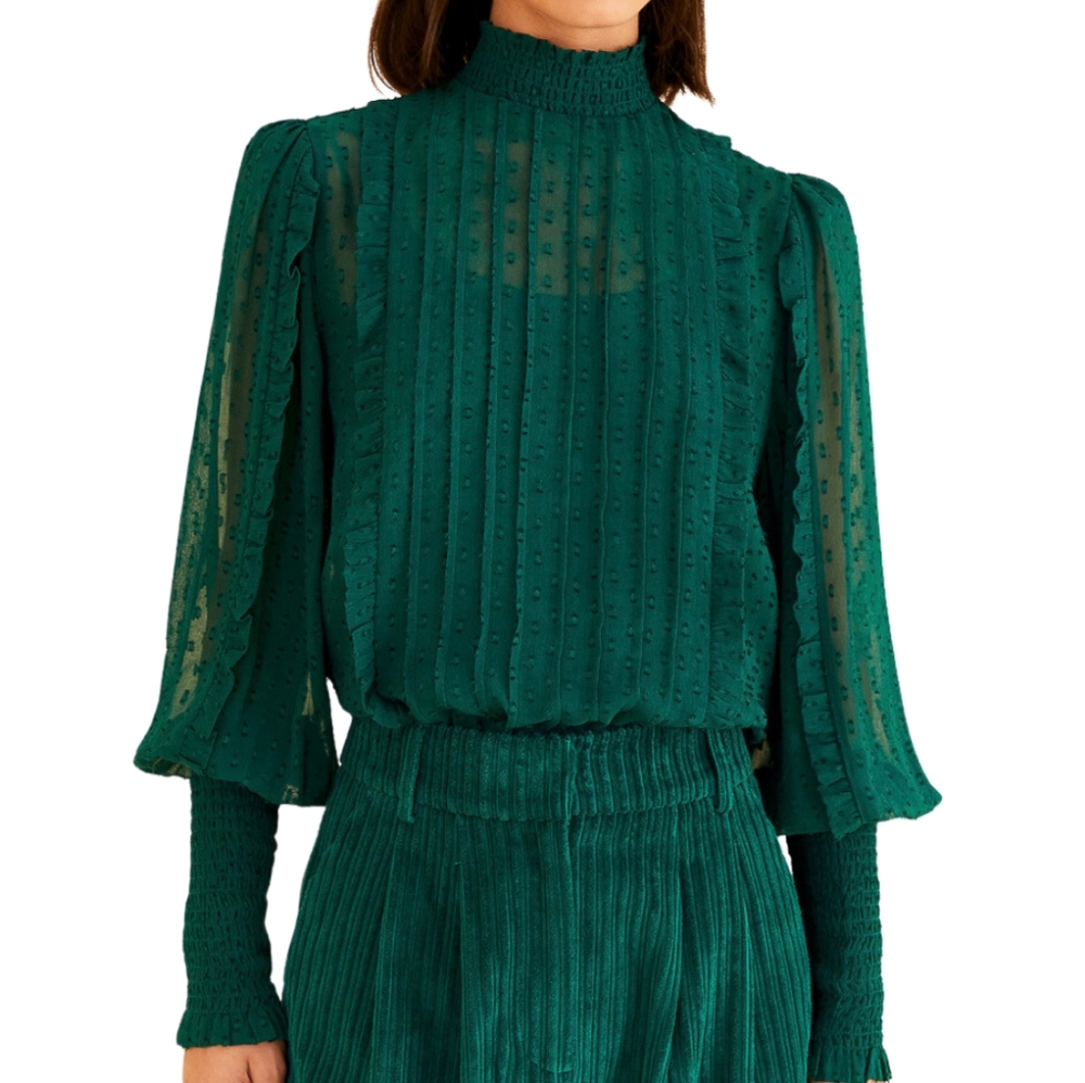 Elegant Green Women's Top
